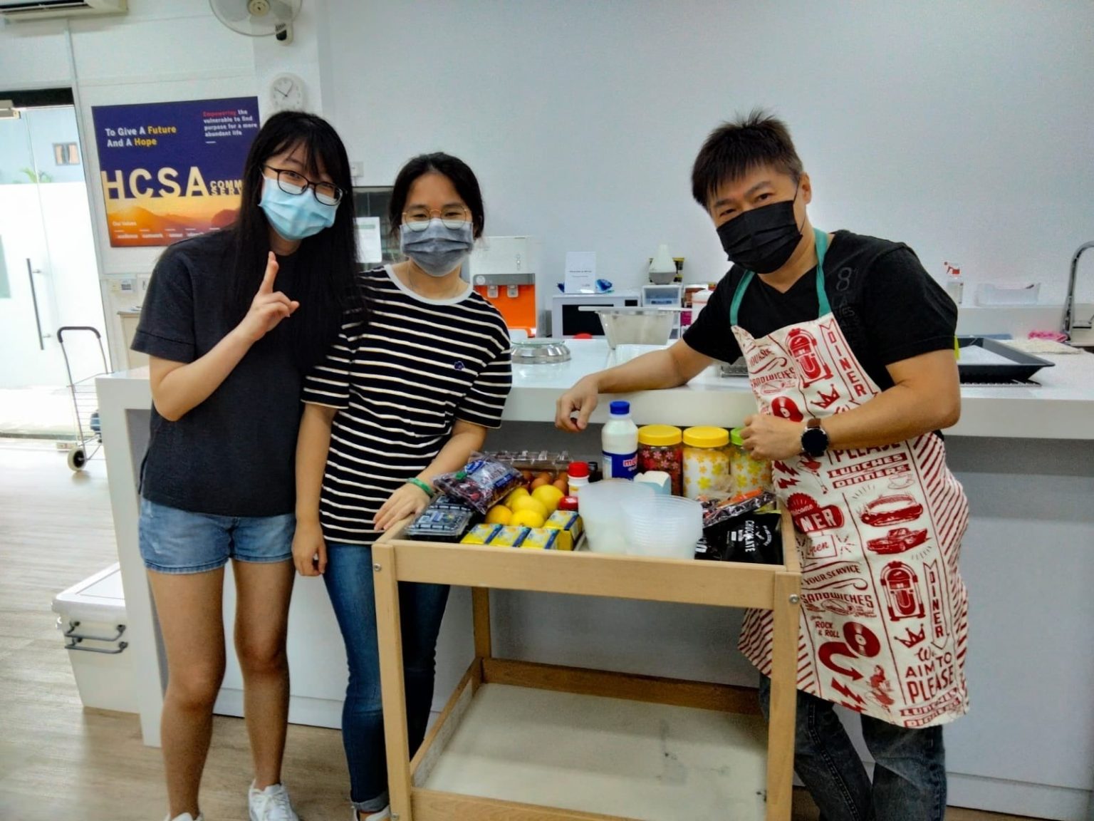 Father's Day 2021 - HCSA volunteer Johnson and students